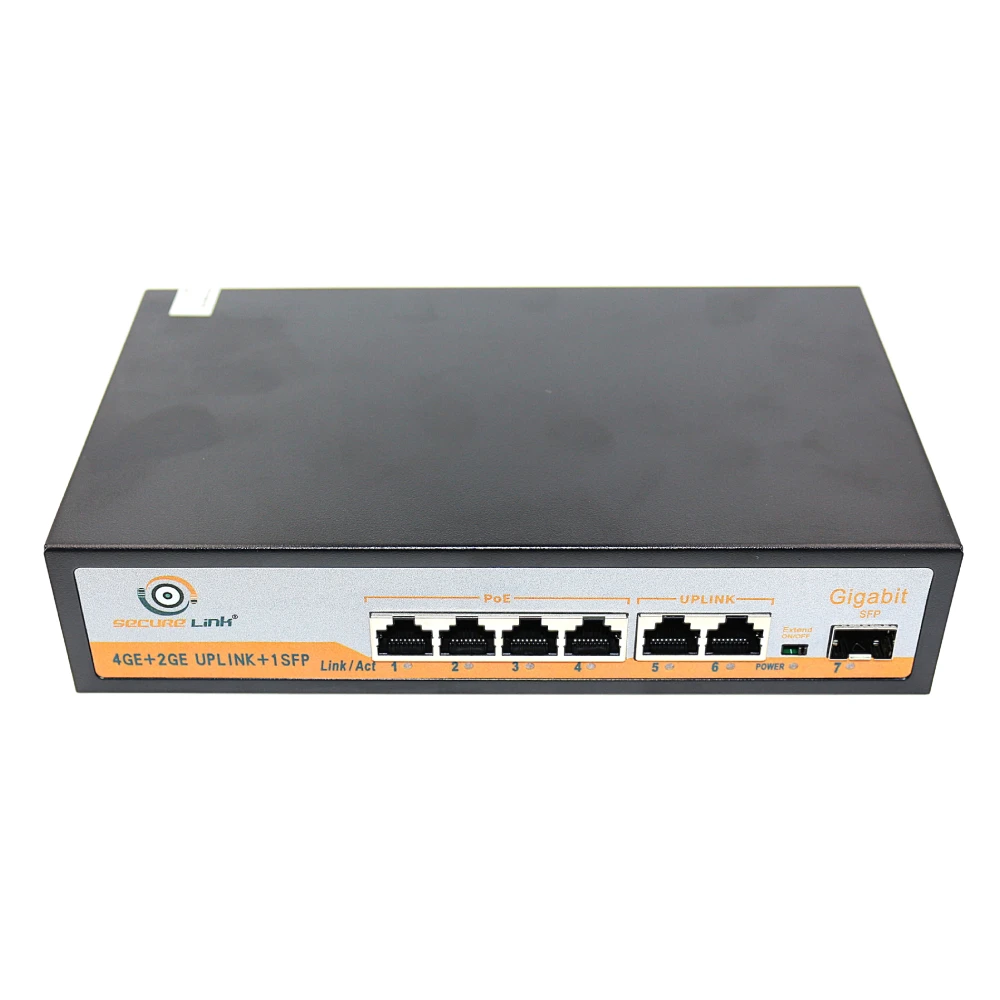 Securelink Poe Switch 4 Port (4 GE + 2 GE + 1 SFP Port) DS0403A-G1 view 2
